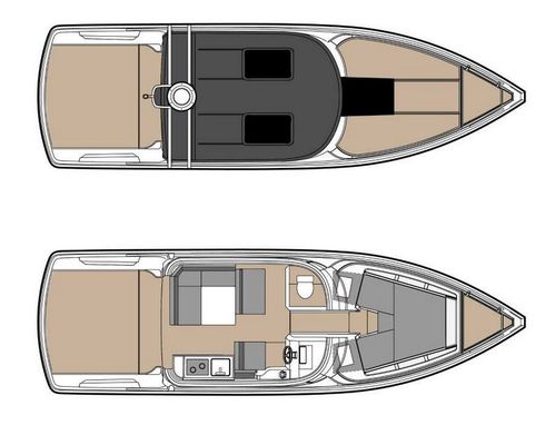 slider 16 XO Boats XO 270 RS Front Cabin